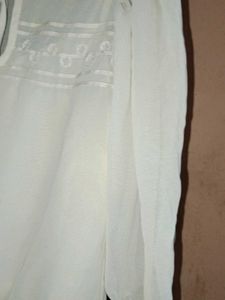 Ivory Tie-Neck Blouse