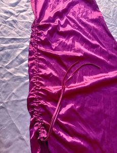 Brand New (Urbanic) Satin Ruched Cowl Neck Dress