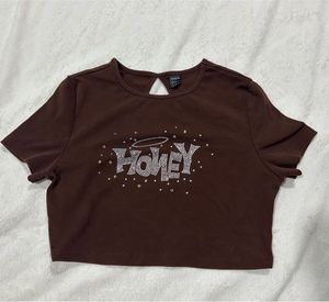 Brown Cropped Tee