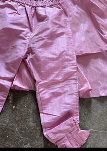 Girls' Festive Pink Dress &amp; Pants
