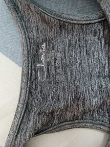 Grey Workout Bra By Clovia