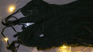 Olive Green Boho Mini Dress