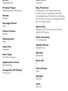 Maybelline Hypercurl Waterproof Mascara