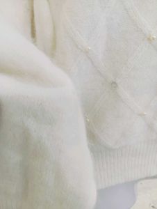 Elegant Cream Knit Sweater