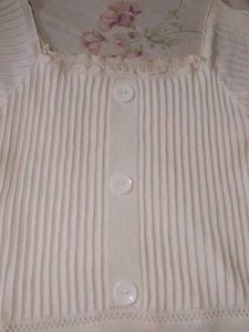 Ribbed Knit Button-Front Top