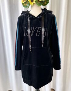 Korean Velvet Hoodie Dress