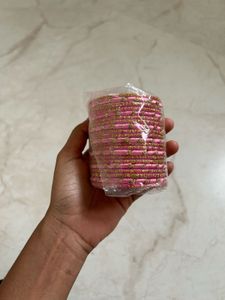 Pink & Gold Bangles