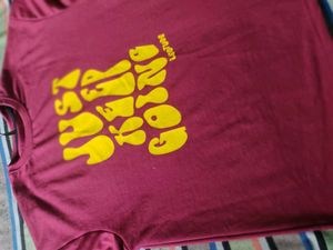 Leotude  Size - S ( Oversized Tshirt) Maroon