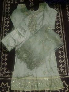 Light Blue Embroidered Salwar Kameez
