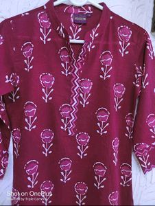 💕 Rose Pink Kurti