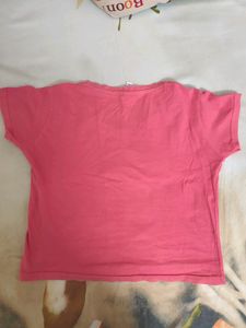 Red Coloured Crop Top