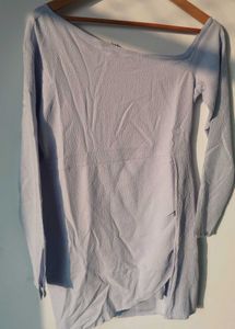 Chic Light Blue Mini Dress