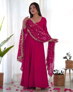 New Stayle Beautiful Women Gown With Dupatta Dress