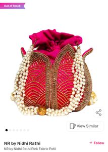 Nr By Nidhi Rathi Potli Hand Work Pearl Chain