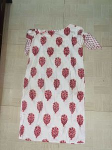 Floral Print Cotton Kurta