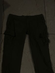 Y2K Olive Green Cargo Pants with Studded Pockets