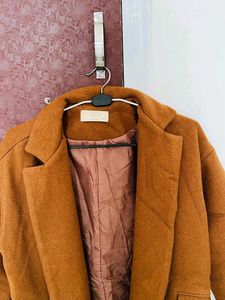 Korean Pure Stylish Brown Overcoat