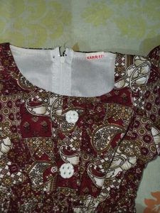 Vintage Batik Print Dress