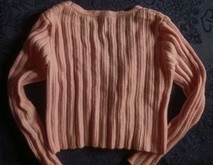 Pink Knit Cardigan