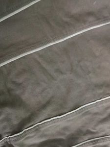 Brown Striped Casual Jacket