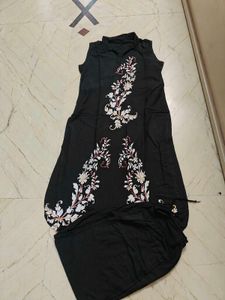Elegant Embroidered Kurta Set With Afghani Pant