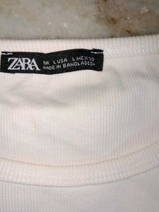 White ZARA top