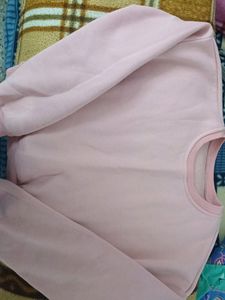 Pink Fleece Sweatshirt