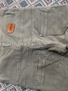 High Waisted Olive Green Jeans