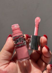 Ysl Plumping Lip Oil Gloss:- 44 Nude Luvvelliere
