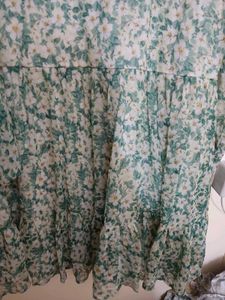 Flower Print Short Mini Dress