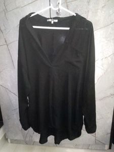 V neck oversized top