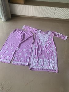 Lavender Kurta Set