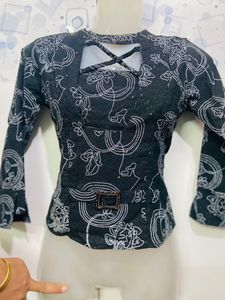 Designer Ethnic Crop Top