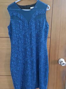 Blue Paisley Dress