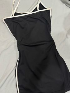 Black bodycon mini dress