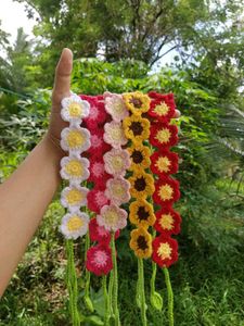 Crochet Flower Hair Accessory