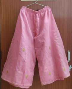 Pink Kurta Plazo Set (Women)