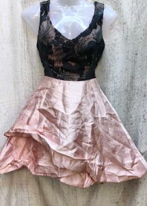 I. Lace &amp; Satin Party Dress
