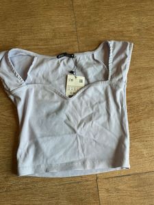 Zara Lilac Crop Top