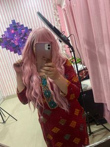 pink cosplay wig