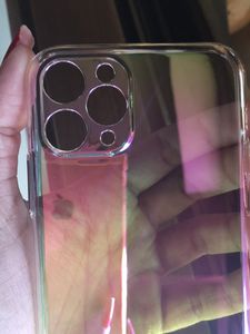 IPhone11Pro Rainbow Reflective Transparent Phone Cover Case