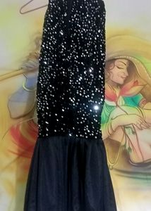 Black Fishcut Kids Partywear