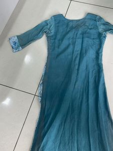 Elegant Blue Printed Kurta