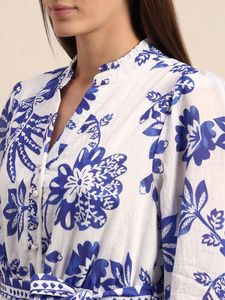 FLORAL TIERED MINI DRESS