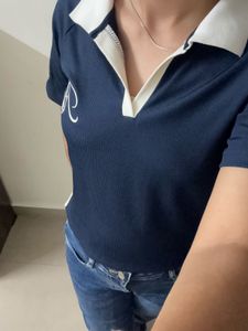 Stylish Blue Polo T-Shirt westside