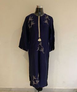 Dark Blue Kurta Top Alone