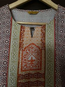 Patterned Casual Kurta from Aurelia (xl)new