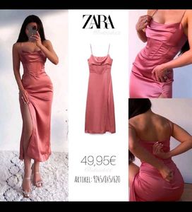‼️Price Drop‼️Zara Corsetry Slip Satin Dress