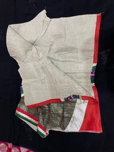 Saree With Semi Stitched Blouse
