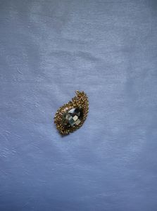Golden Stone Saree Pin
